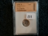 SGS 1958-D Roosevelt Dime in MS-70