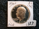 1974-S SILVER Eisenhower Dollar Proof Deep Cameo
