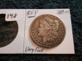 KEY Carson City - 1889-CC Morgan Dollar in Very Fine