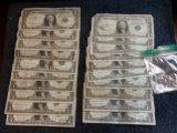 Group of 20 mixed $1 Silver Certificates