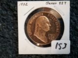 Baker 927 Medal from 1932 of George Washington