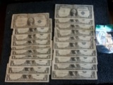 Group of 20 mixed $1 Silver Certificates