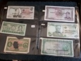 Six pieces of foreign currency