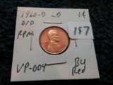 Variety Coin! 1960-D/D Large Date Cent VP-004