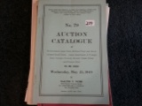Seven older auction sale catalogs