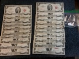 Group of 20 mixed $2 US Notes
