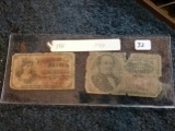 Two historical Fractional Currency pieces
