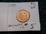 GOLD! 1900 Liberty $5 Dollar in Mint State
