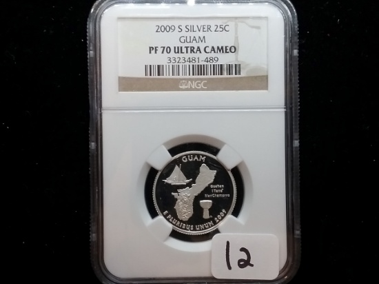 NGC 2009-S SILVER Statehood Quarter in Proof 70 Ultra Cameo