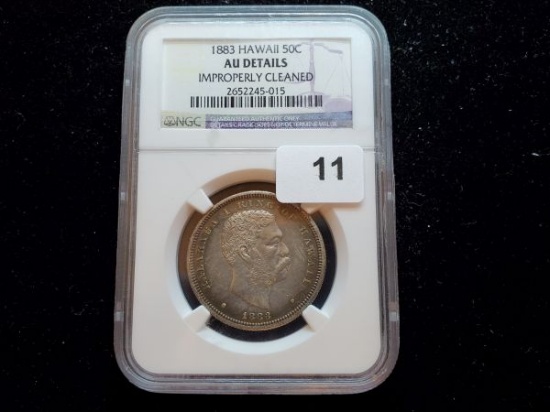 HERE'S ONE! NGC 1883 Hawaii 50 Cent in About Uncirculated details