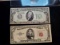 $5 Red Seal Note and $10 Green Seal Note