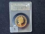 GOLD! Stunning Proof 68 Gold 1987 Isle of Man 1/2 Angel