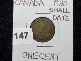 1920 Canada Small Date Cent variety