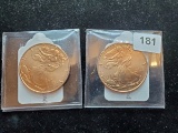 Two Half-Ounce Copper Rounds