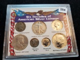 Six Decades of American Silver Coinage set
