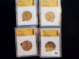 Group of four super-duper Sacagawea Dollars