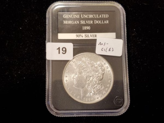 1890 Morgan Dollar in MS-61/62