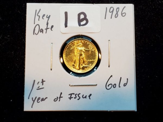 GOLD! KEY DATE 1986 American Gold $5