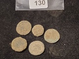 Group of 5 Ancient coins