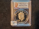 PCGS 1971-S SILVER Eisenhower Dollar Proof 69 Deep Cameo
