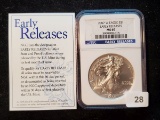 NGC 2007-W Silver American Eagle MS-69 Early Release
