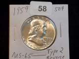 Another Purty MS-65 Franklin Half Dollar from 1959