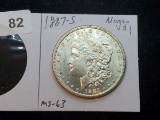 Nice 1887-S Morgan Dollar in MS-63