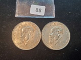 Two 1959 Silver cinco pesos from Mexico