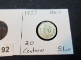 Nice little Mexican 1937 20 centavos