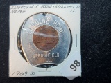 1969-D Encased Cent