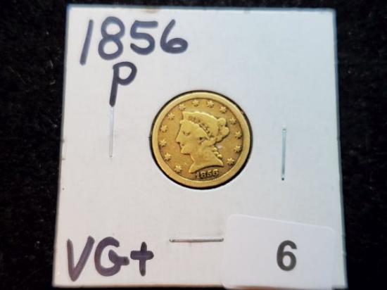 GOLD! 1856 Liberty $2 1/2 Dollar Quarter-Eagle