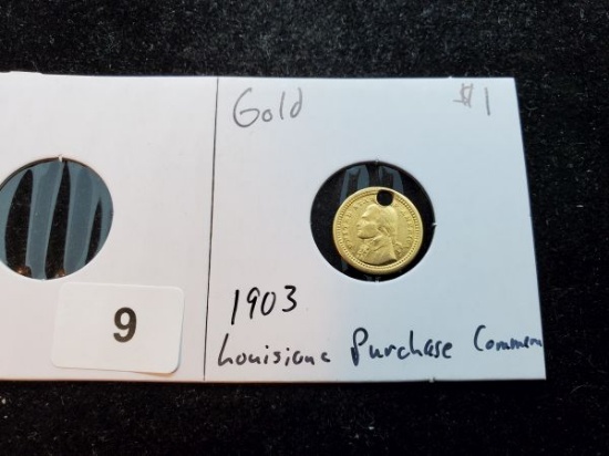 GOLD! Tough 1903 One Dollar Louisiana Purchase Commemorative