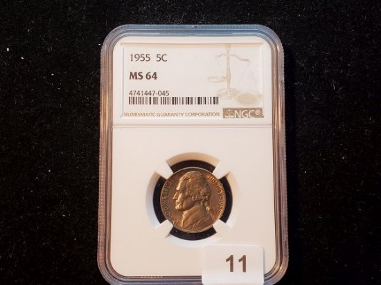 NGC 1955 Jefferson Nickel in MS-64