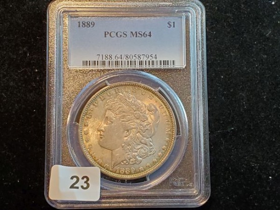 PCGS 1889 Morgan Dollar MS-64