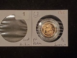 GOLD! Beautiful Proof Deep Cameo British Gold 1/2 Sovereign from 1986