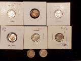 Eight Silver Roosevelt Dimes