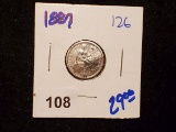 1887 Seated Liberty Dime