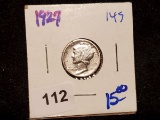 1927 Mercury Dime