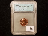 ICG 1963 Cent in Proof 66 RED