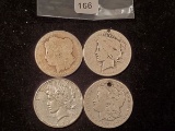 Four Silver Dollars