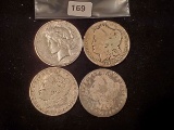 Four Silver Dollars