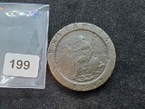 1797 British 2 pence coin