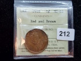 1918 Canadian large cent graded MS 62