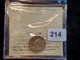 1916 Canadian silver dime graded very fine 30