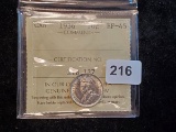 1936 Canadian dime graded extra fine 45