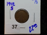 Another Better Date 1912-S Wheat cent