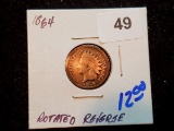 Error Coin! 1864 Bronze Indian cent