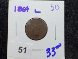 1864 Indian cent