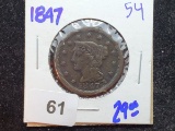 1847 Braided Hair Large Cent