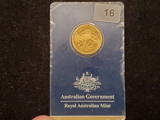 GOLD! Australia 2016 1/4 ounce 25 dollars